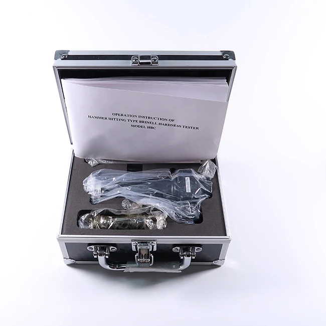 HBC Portable Hammer Hitting Brinell Hardness Tester With Readout Microscope Tool for Metal Steel Brinell Digital Hardness Meter
HBC Portable Hammer Hitting Brinell Hardness Tester With Readout Microscope Tool for Metal Steel Brinell Digital Hardness Meter
