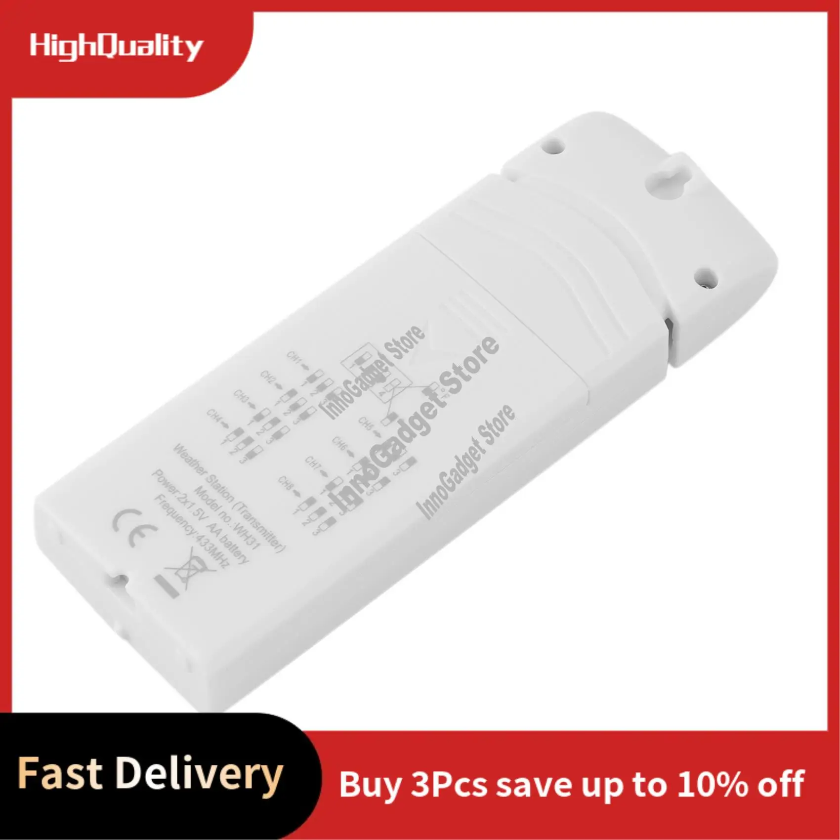 Многоканальный датчик WH31 для беспроводной метеостанции MISOL, температура 433 МГц, влажность-A19R
Многоканальный датчик WH31 для беспроводной метеостанции MISOL, температура 433 МГц, влажность-A19R