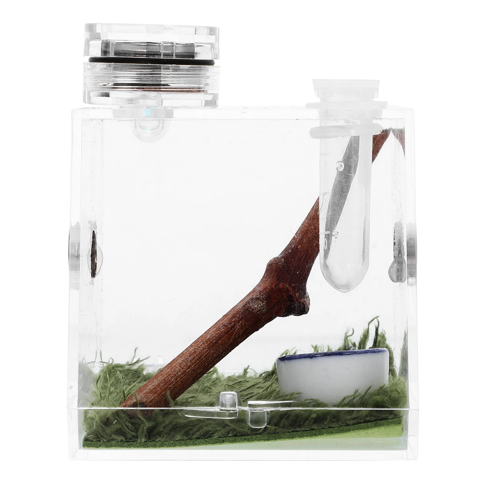 2pcs Jumping Spider Terrarium Breeding Box Clear Cage with Light Mini Lamp Feeding Port High Quality Material Insect for Spiders
2pcs Jumping Spider Terrarium Breeding Box Clear Cage with Light Mini Lamp Feeding Port High Quality Material Insect for Spiders