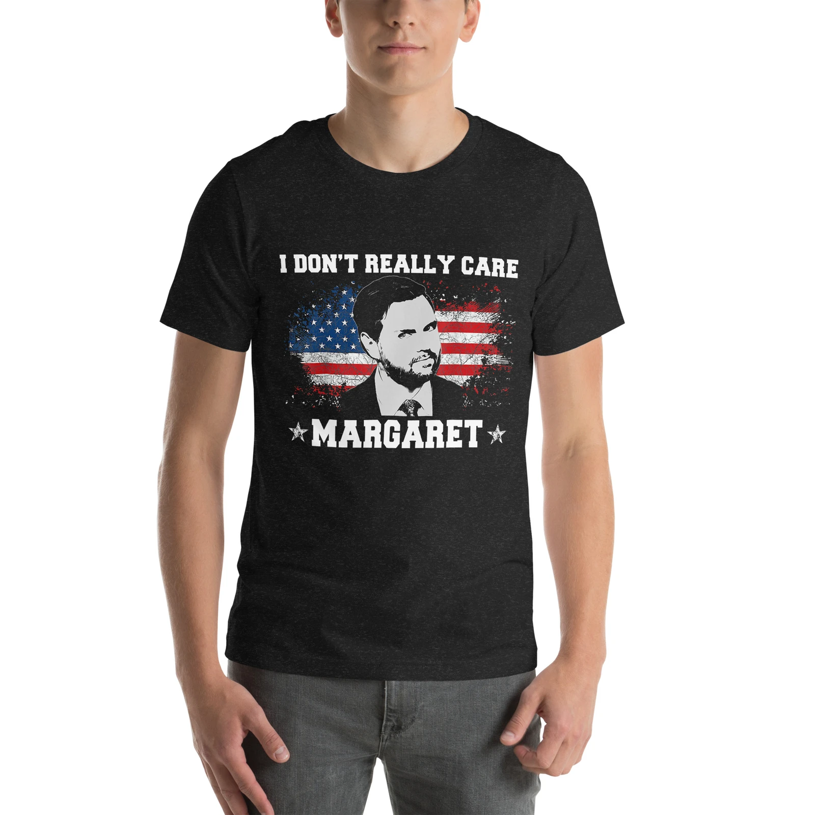 Funny Minimalist JD Vance Statement T-shirt – I Don't Really Care Margaret
Funny Minimalist JD Vance Statement T-shirt – I Don't Really Care Margaret