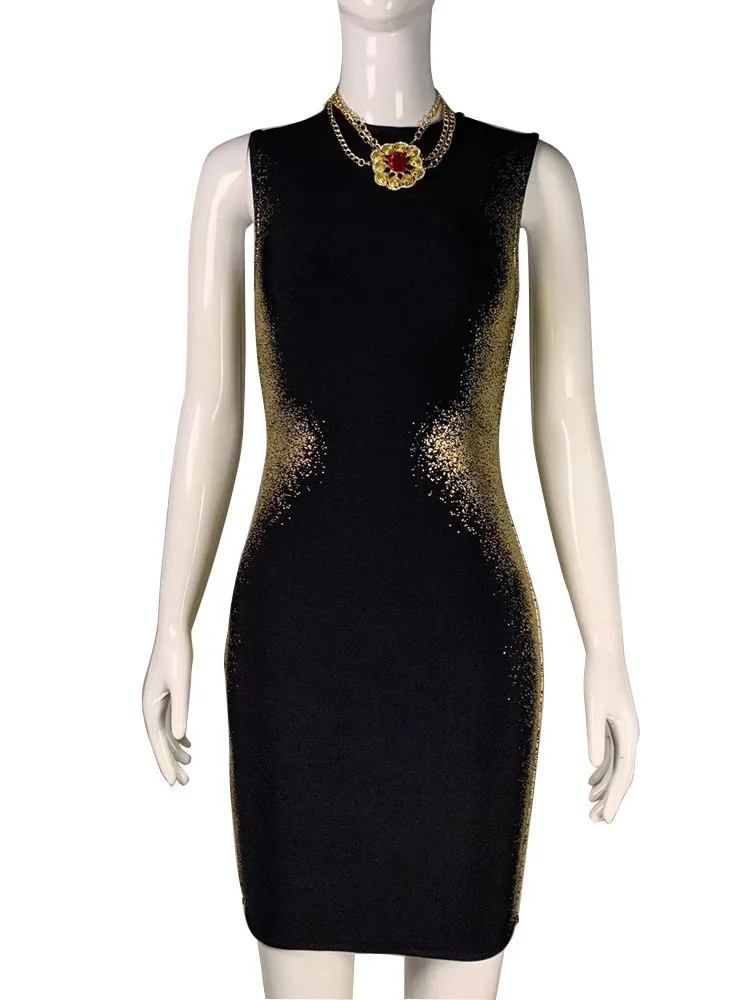 Summer party dress bandage dress sleeveless high elastic ladies party skirt banquet mini clothes
Summer party dress bandage dress sleeveless high elastic ladies party skirt banquet mini clothes