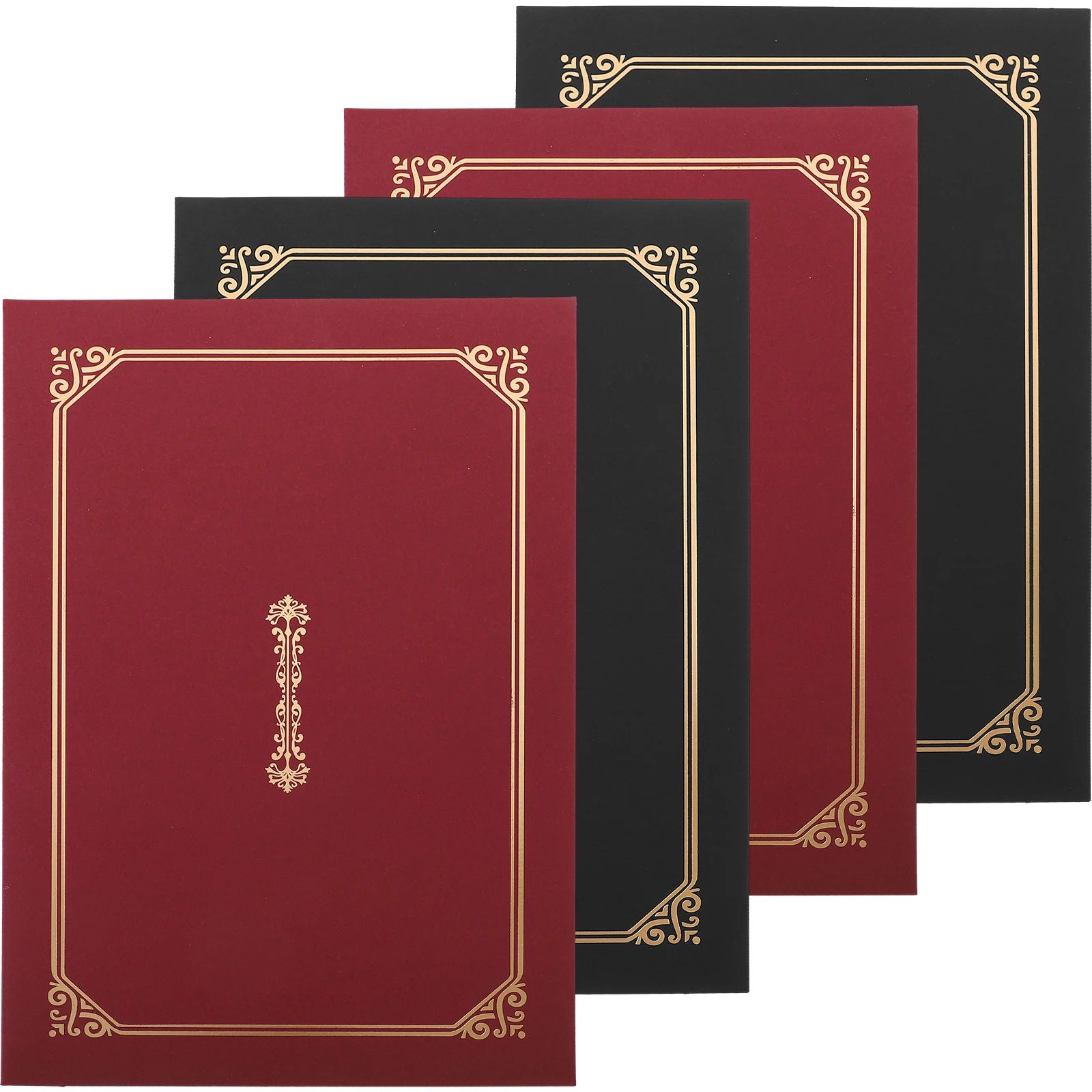 4pcs A4 Certificate Covers Black Gold Paper Document Holders for Awards Graduation Diplomas Portfolio Folder Storage
4pcs A4 Certificate Covers Black Gold Paper Document Holders for Awards Graduation Diplomas Portfolio Folder Storage