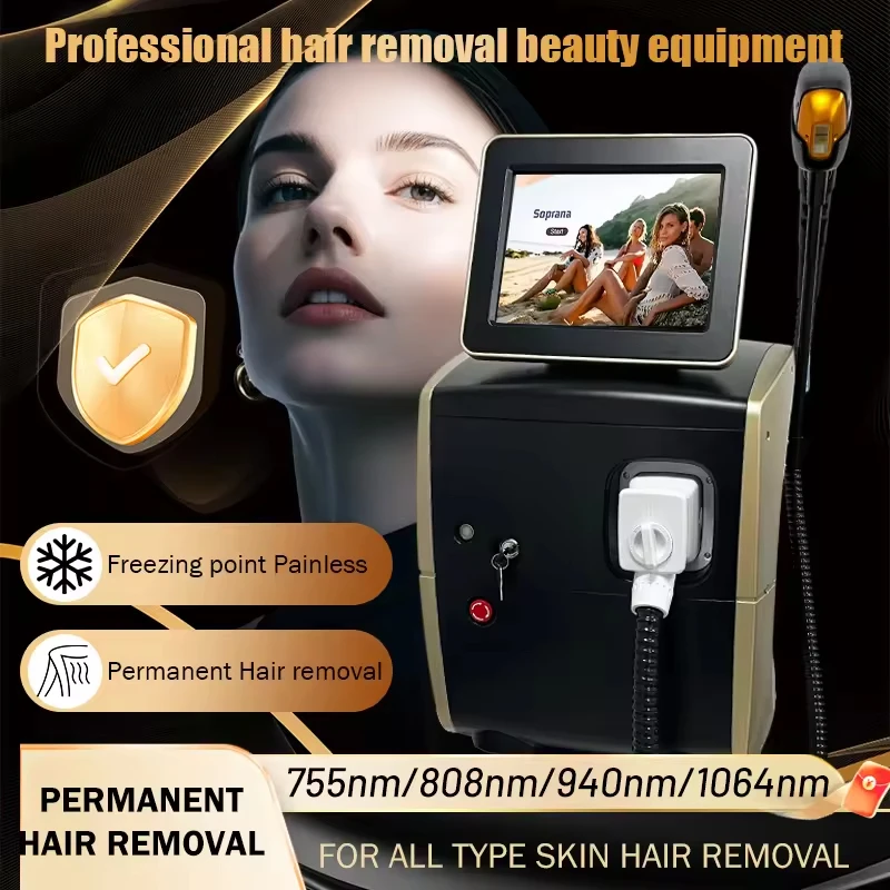 Latest Diode ND:YAG Laser Hair Removal Device - Triple Wavelength 3500W Power Painless and Permanent 755nm+808nm+1064nm
Latest Diode ND:YAG Laser Hair Removal Device - Triple Wavelength 3500W Power Painless and Permanent 755nm+808nm+1064nm