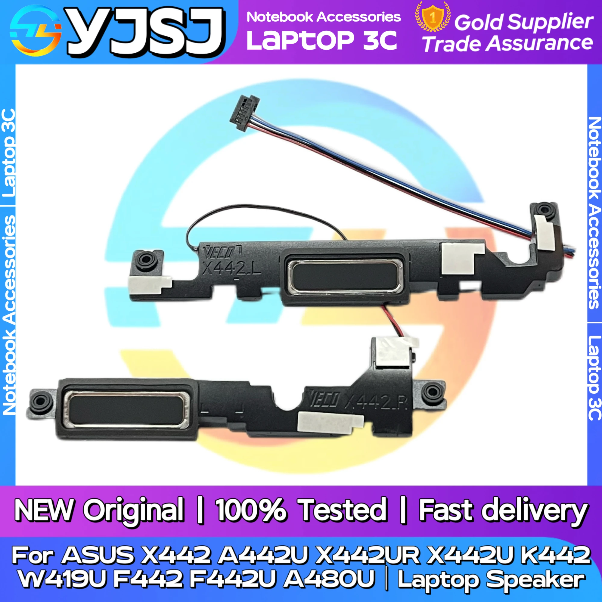 New Original Laptop Notebook Audio Speaker For Asus X442 A442U X442UR X442U K442 W419U F442 F442U A480U built-in speaker audio
New Original Laptop Notebook Audio Speaker For Asus X442 A442U X442UR X442U K442 W419U F442 F442U A480U built-in speaker audio