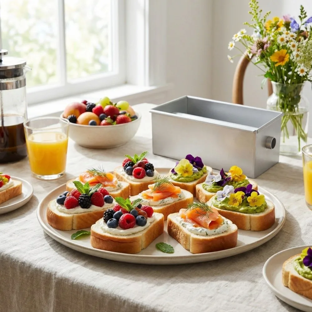 Two Shapes Center Tube Toast Bread Mold Hollow DIY Sandwich Bread Box Long Rectangle Shape Cake Baking Pan Travel Cake
Two Shapes Center Tube Toast Bread Mold Hollow DIY Sandwich Bread Box Long Rectangle Shape Cake Baking Pan Travel Cake