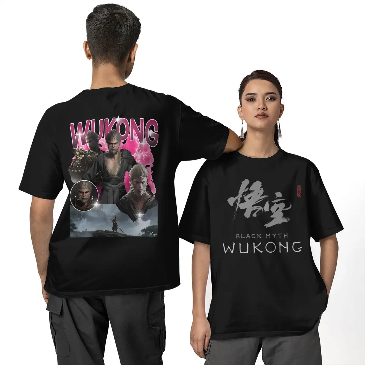 Мужская футболка BLACK MYTH WUKONG, рубашки в стиле Харадзюку, летняя футболка, уличная одежда, свободные топы из 100% хлопка, большие размеры 5XL
Мужская футболка BLACK MYTH WUKONG, рубашки в стиле Харадзюку, летняя футболка, уличная одежда, свободные топы из 100% хлопка, большие размеры 5XL