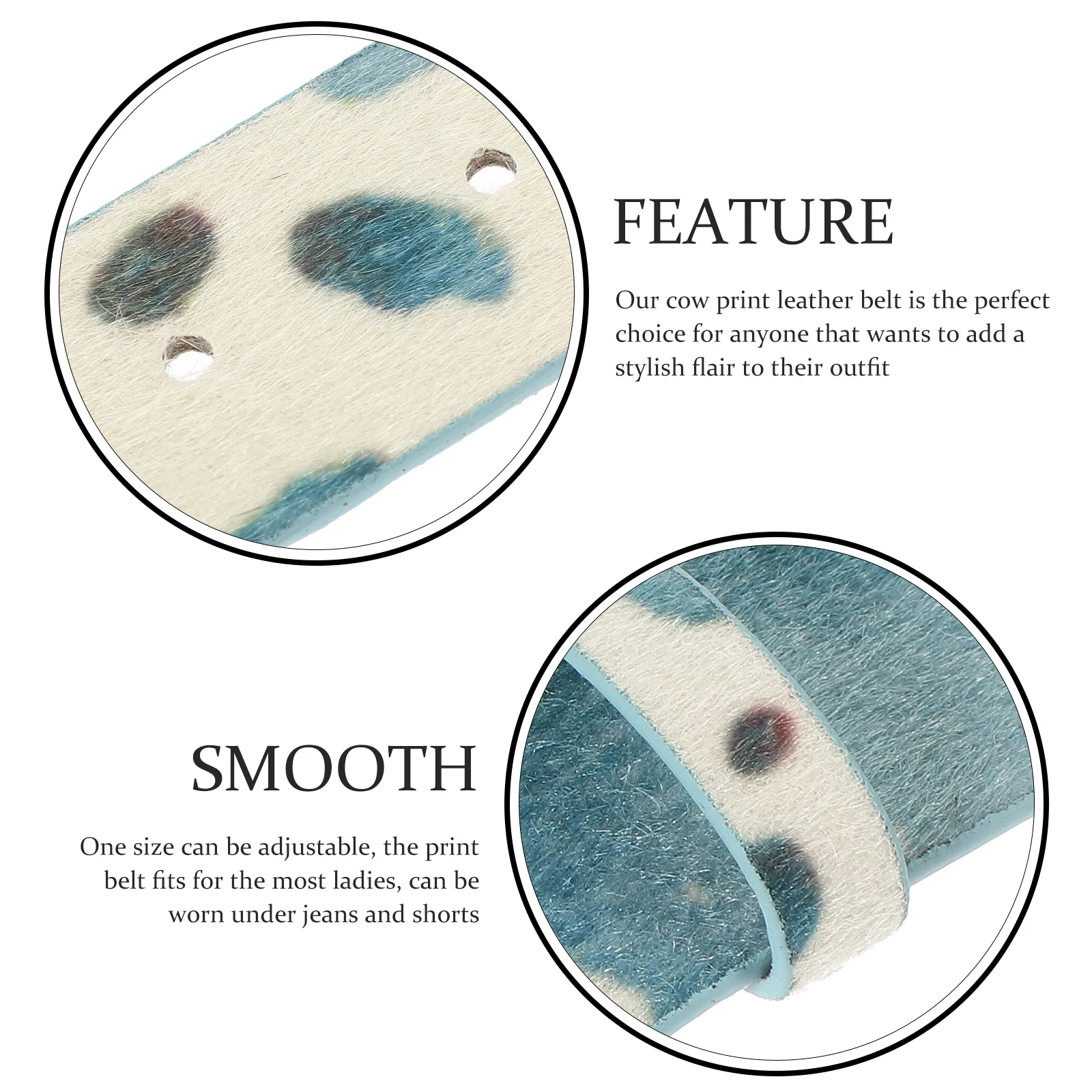 Cow Print Belt Adjustable One Size Fashionable Women Western Belt for Jeans Casual Outfits Animal Print Western Belts for Women 
Cow Print Belt Adjustable One Size Fashionable Women Western Belt for Jeans Casual Outfits Animal Print Western Belts for Women