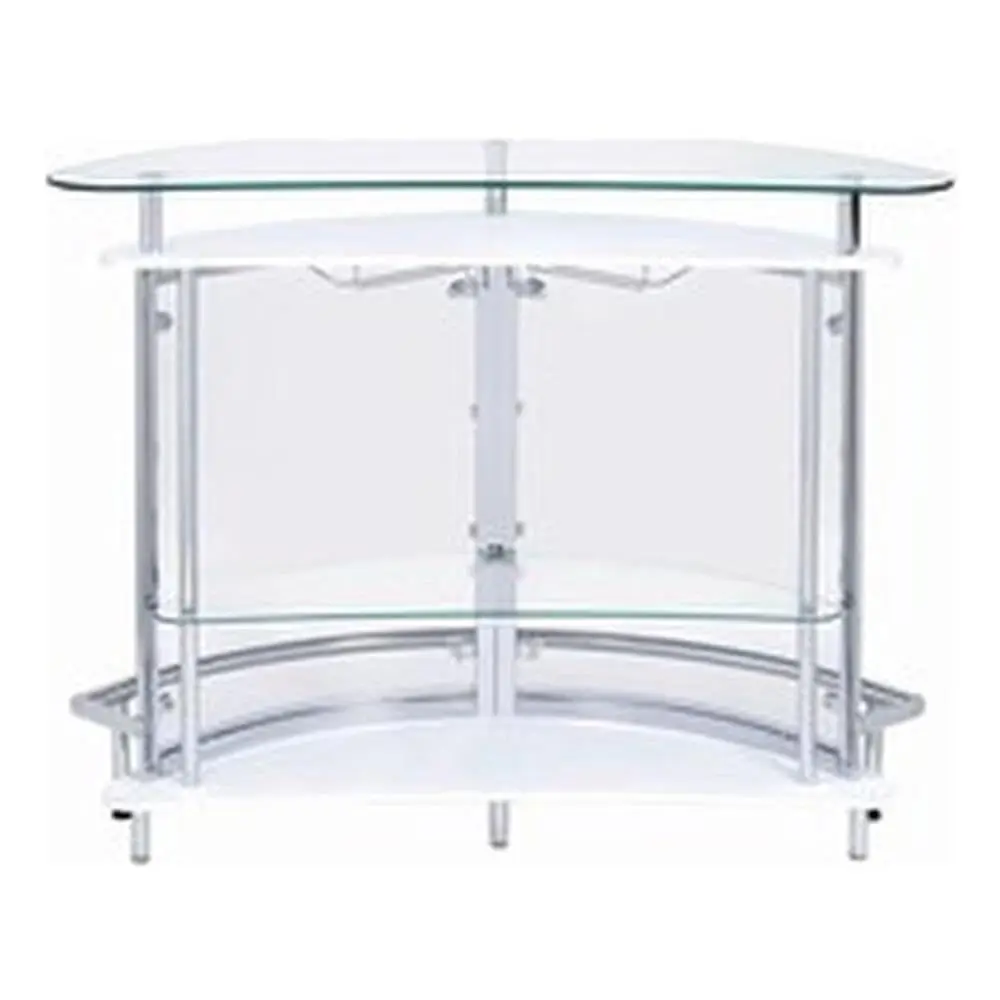 Metal Home Bar Unit, 41 H x 50.75 W x 20 D, Contemporary Design with Clear Acrylic Front, White Finish, Durable Construction, S
Metal Home Bar Unit, 41 H x 50.75 W x 20 D, Contemporary Design with Clear Acrylic Front, White Finish, Durable Construction, S