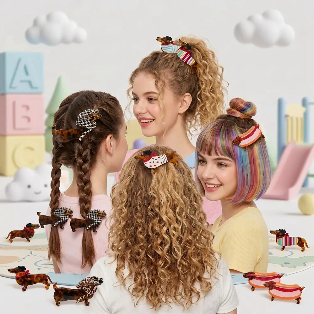Creative Animals Dachshund Hair Claw Large Acetic Acid Sausage Dog Hair Clip Geometry Puppy Acetate Grab Clip Female
Creative Animals Dachshund Hair Claw Large Acetic Acid Sausage Dog Hair Clip Geometry Puppy Acetate Grab Clip Female
