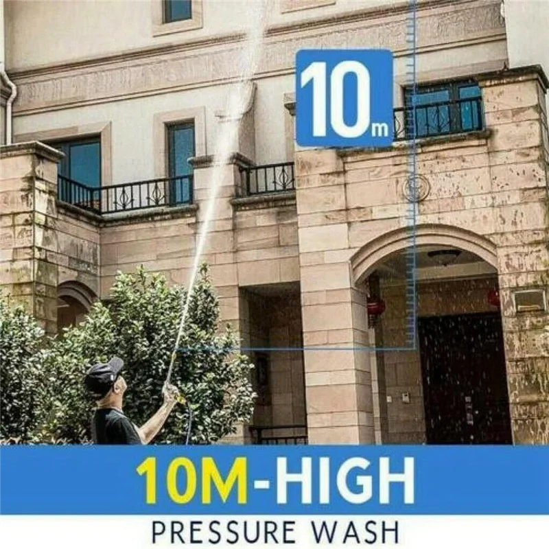 2-In-1 High Pressure Power Nozzle, 25.6 Inch Watering Sprayer Plastic+Metal With Foam Pot & Standard Connector
2-In-1 High Pressure Power Nozzle, 25.6 Inch Watering Sprayer Plastic+Metal With Foam Pot & Standard Connector