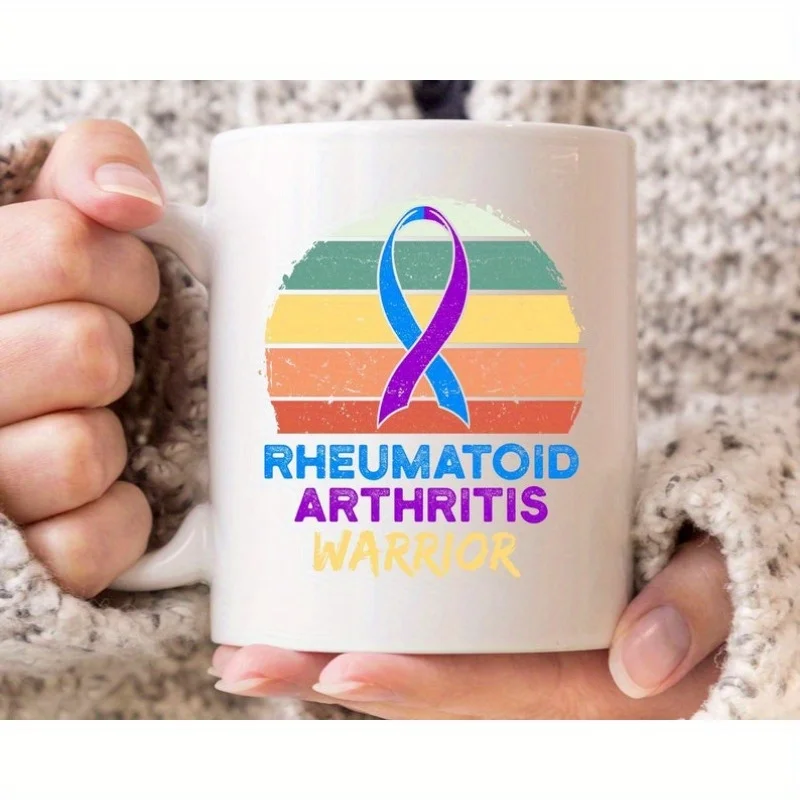 Кружка-воин с ревматоидным артритом, кофейная кружка с осведомленностью ревматоидного артрита, фиолетовая и лента, подарок для борьбы с RA, артритом
Кружка-воин с ревматоидным артритом, кофейная кружка с осведомленностью ревматоидного артрита, фиолетовая и лента, подарок для борьбы с RA, артритом