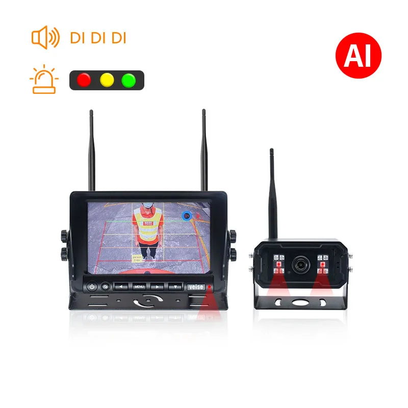 Backup Camera with AI Technology, 7" Monitor and Audible & Visual Safety Alerts
Backup Camera with AI Technology, 7" Monitor and Audible & Visual Safety Alerts