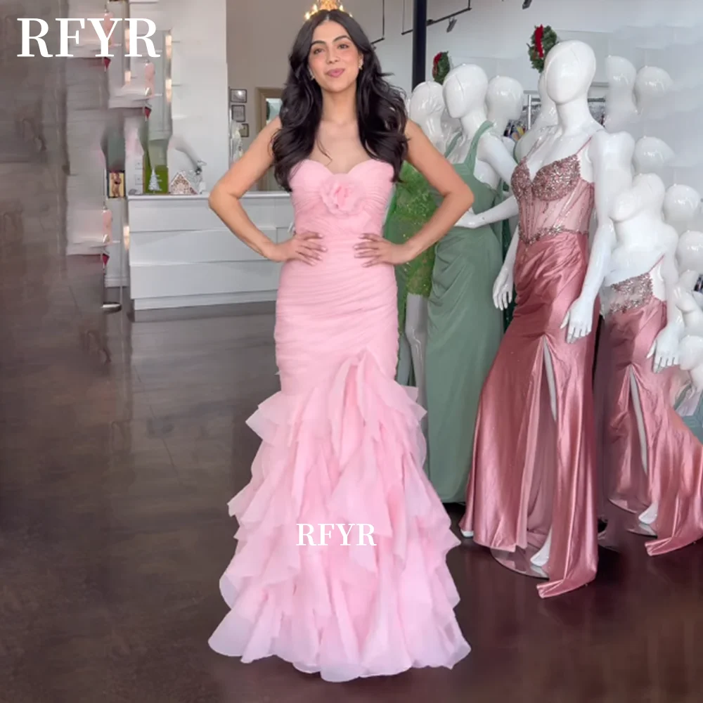 RFYR Sweetheart Prom Dress with Rufles Evening Dress Multi Layers Party Dress Trumpet Celebrity Gala Dress for Fairy Customized
RFYR Sweetheart Prom Dress with Rufles Evening Dress Multi Layers Party Dress Trumpet Celebrity Gala Dress for Fairy Customized