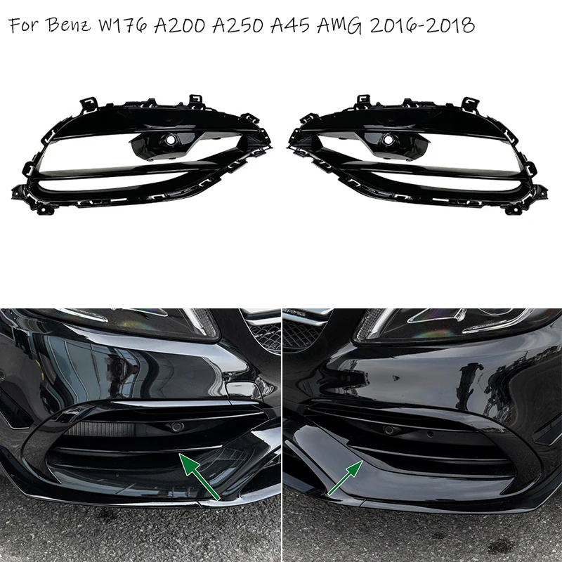 Car Front Lip Spoiler Splitters Side Canards Trim Fog Lamp Cover For Mercedes Benz A Class W176 A200 A250 A45 AMG 2016 2017 2018
Car Front Lip Spoiler Splitters Side Canards Trim Fog Lamp Cover For Mercedes Benz A Class W176 A200 A250 A45 AMG 2016 2017 2018