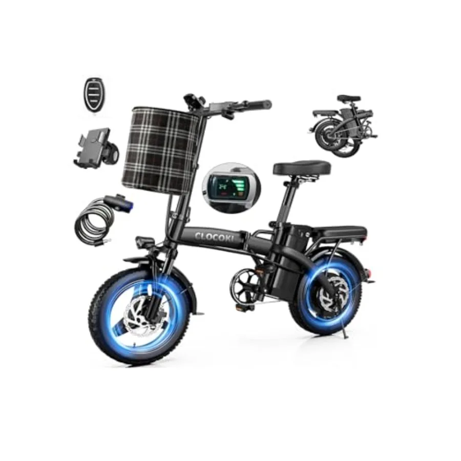 Commuting Mini E Bike for Adults: 500W Peak Motor, 14 Folding Frame, Black/Gray, Multi-Shock Absorption UL 2849 Certified
Commuting Mini E Bike for Adults: 500W Peak Motor, 14 Folding Frame, Black/Gray, Multi-Shock Absorption UL 2849 Certified