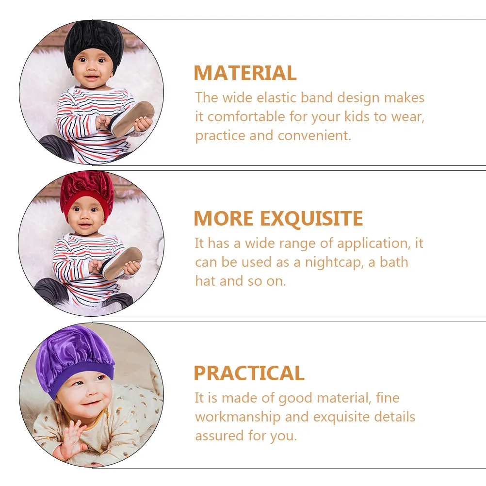 Набор из 3 детских шапочек для сна: премиум-класс, для ухода за волосами, мягкие, эластичные, с козырьком, для малышей, дышащие, для длительного использования
Набор из 3 детских шапочек для сна: премиум-класс, для ухода за волосами, мягкие, эластичные, с козырьком, для малышей, дышащие, для длительного использования