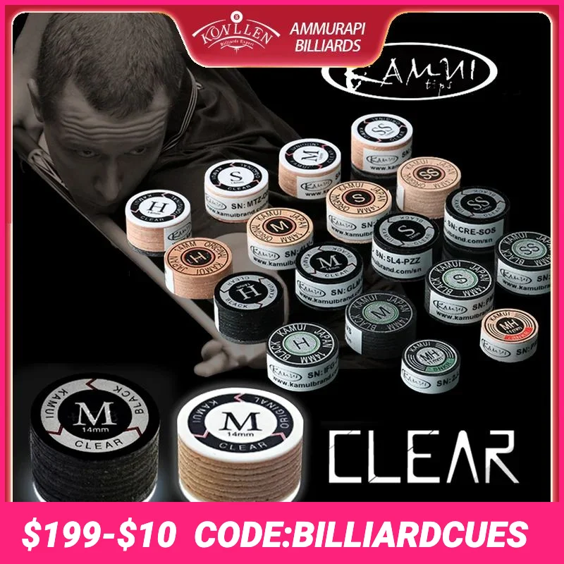 Japanese Original Import KAMUI Cue Tips Billiard Pool Cue KAMUI Tip 14mm SS/S/M/H Snooker Tip Brown 11mm M/MH Billiard Accessory
Japanese Original Import KAMUI Cue Tips Billiard Pool Cue KAMUI Tip 14mm SS/S/M/H Snooker Tip Brown 11mm M/MH Billiard Accessory