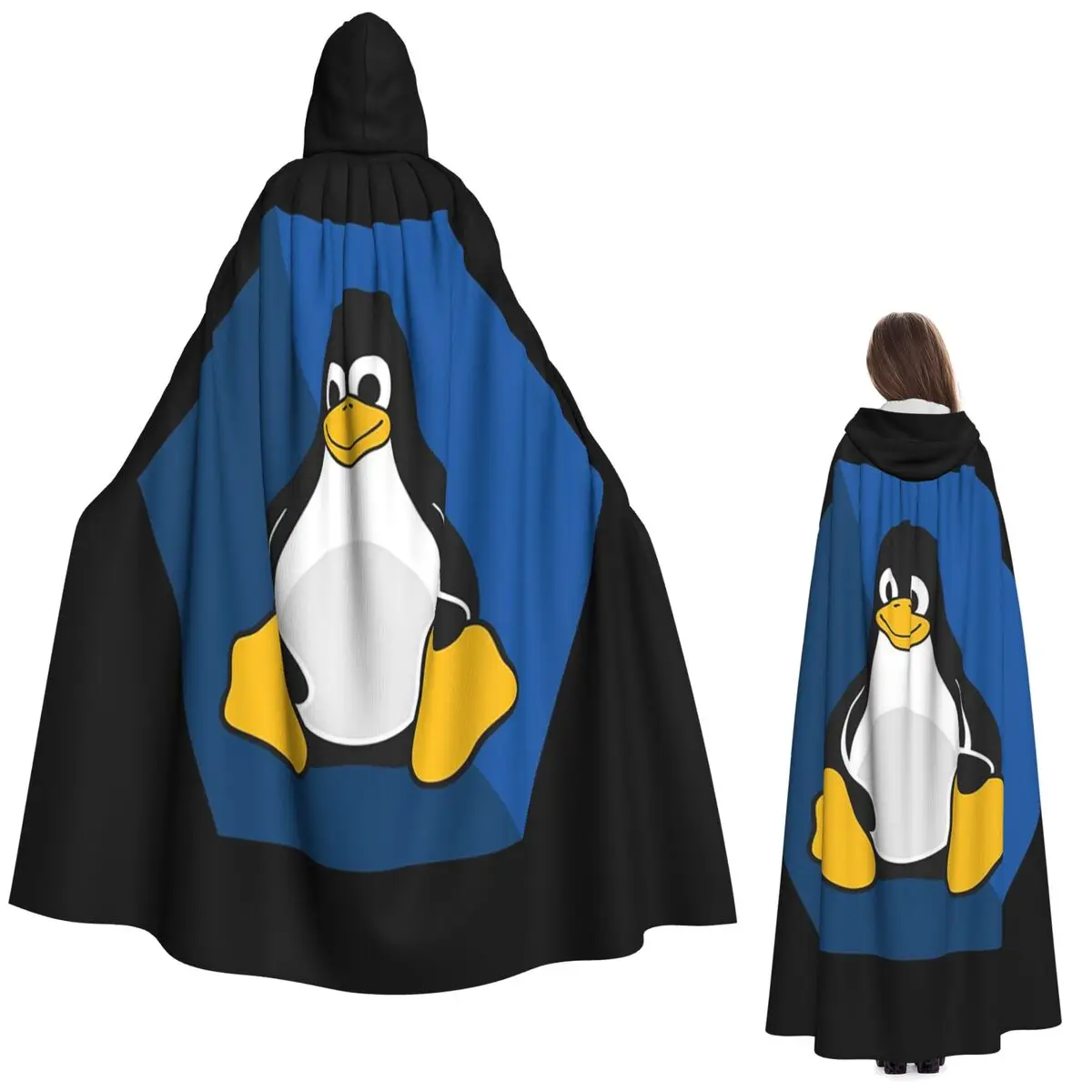 Linux Tux Penguin длинный плащ с капюшоном ведьма средневековый костюм косплей накидка Хэллоуин пальто для взрослых унисекс
Linux Tux Penguin длинный плащ с капюшоном ведьма средневековый костюм косплей накидка Хэллоуин пальто для взрослых унисекс