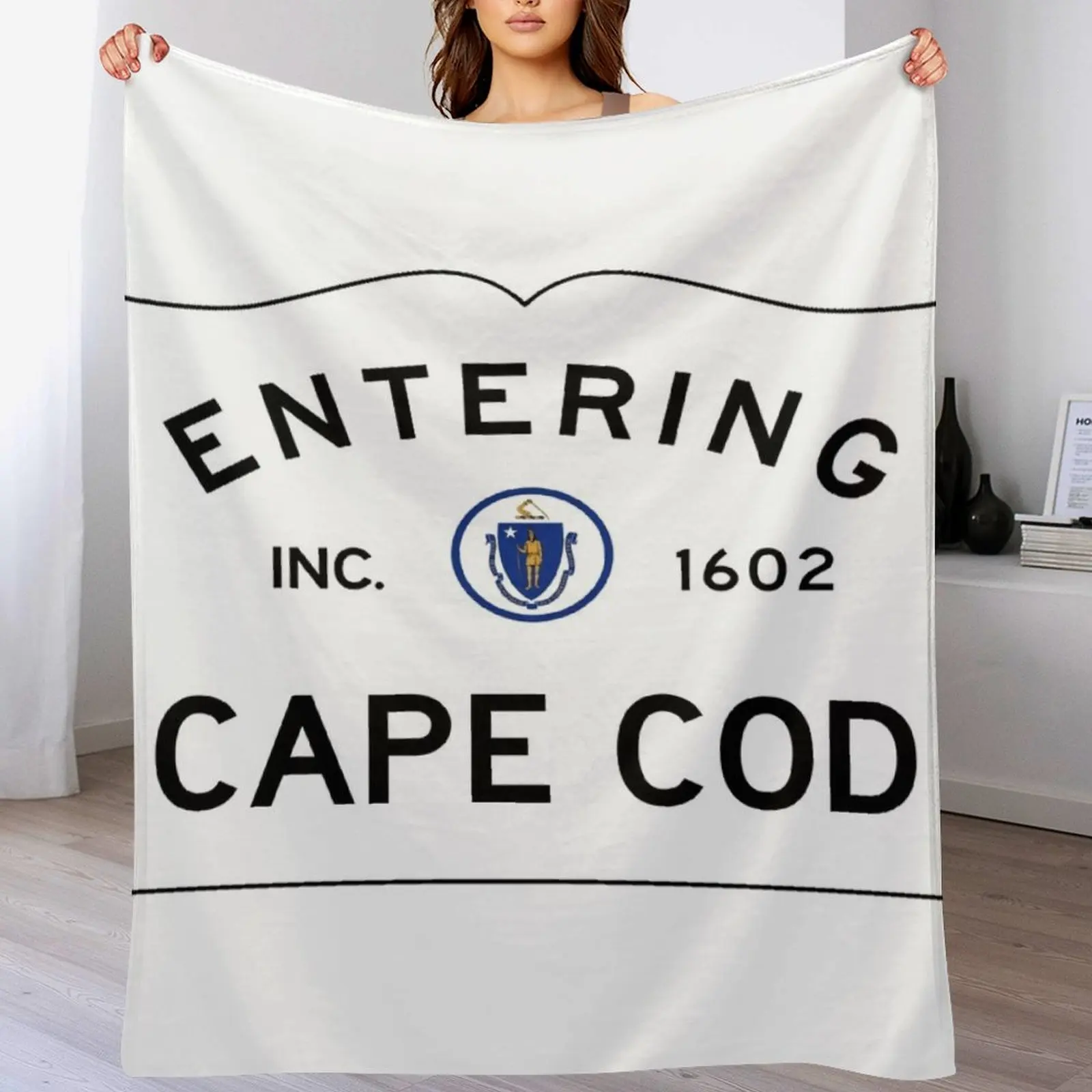 Entering Cape Cod Road Sign - Cape Cod, Massachusetts Throw Blanket Stain Resistant Cozy Warm Blanket
Entering Cape Cod Road Sign - Cape Cod, Massachusetts Throw Blanket Stain Resistant Cozy Warm Blanket