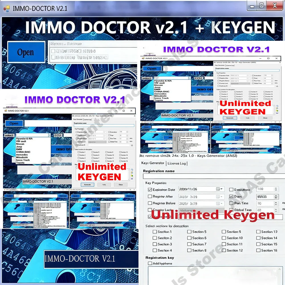 IMMO DOCTOR V2.1 Immo Off Software ECU Chip Tuning obd2 scanner With Unlimited KEYGEN MULTI BRAND for sim2k MT38 ME 17.9.2 MED17
IMMO DOCTOR V2.1 Immo Off Software ECU Chip Tuning obd2 scanner With Unlimited KEYGEN MULTI BRAND for sim2k MT38 ME 17.9.2 MED17