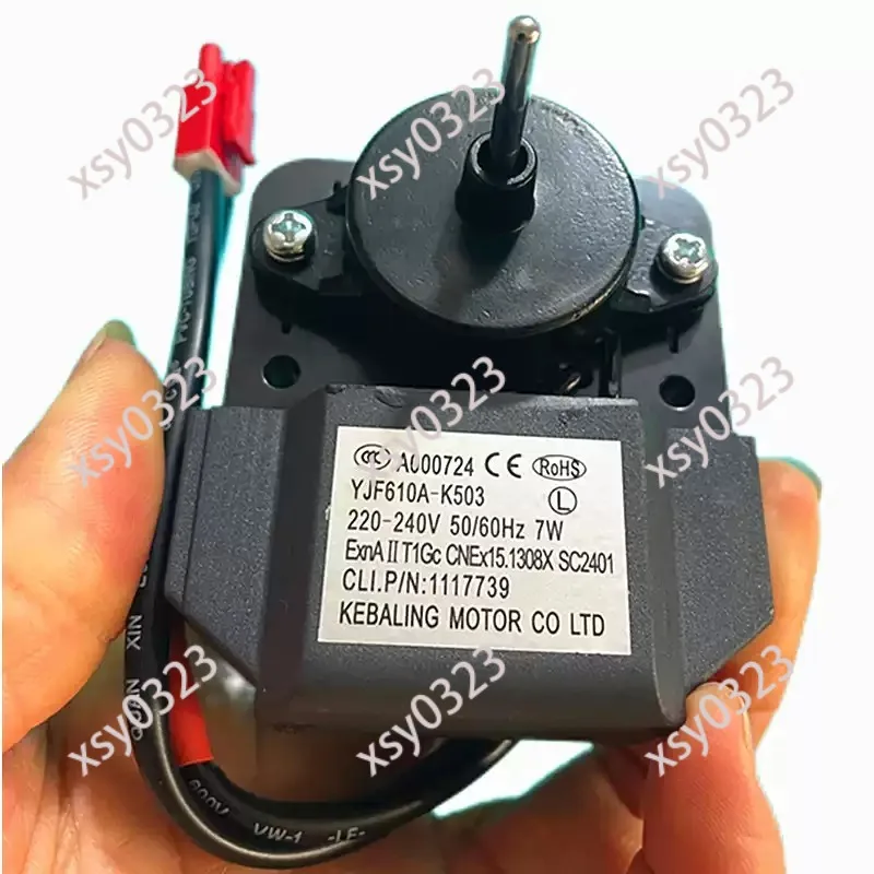 YJF610A-K503 7W Refrigeration Cooling Fan Motor AC220V-240V
YJF610A-K503 7W Refrigeration Cooling Fan Motor AC220V-240V
