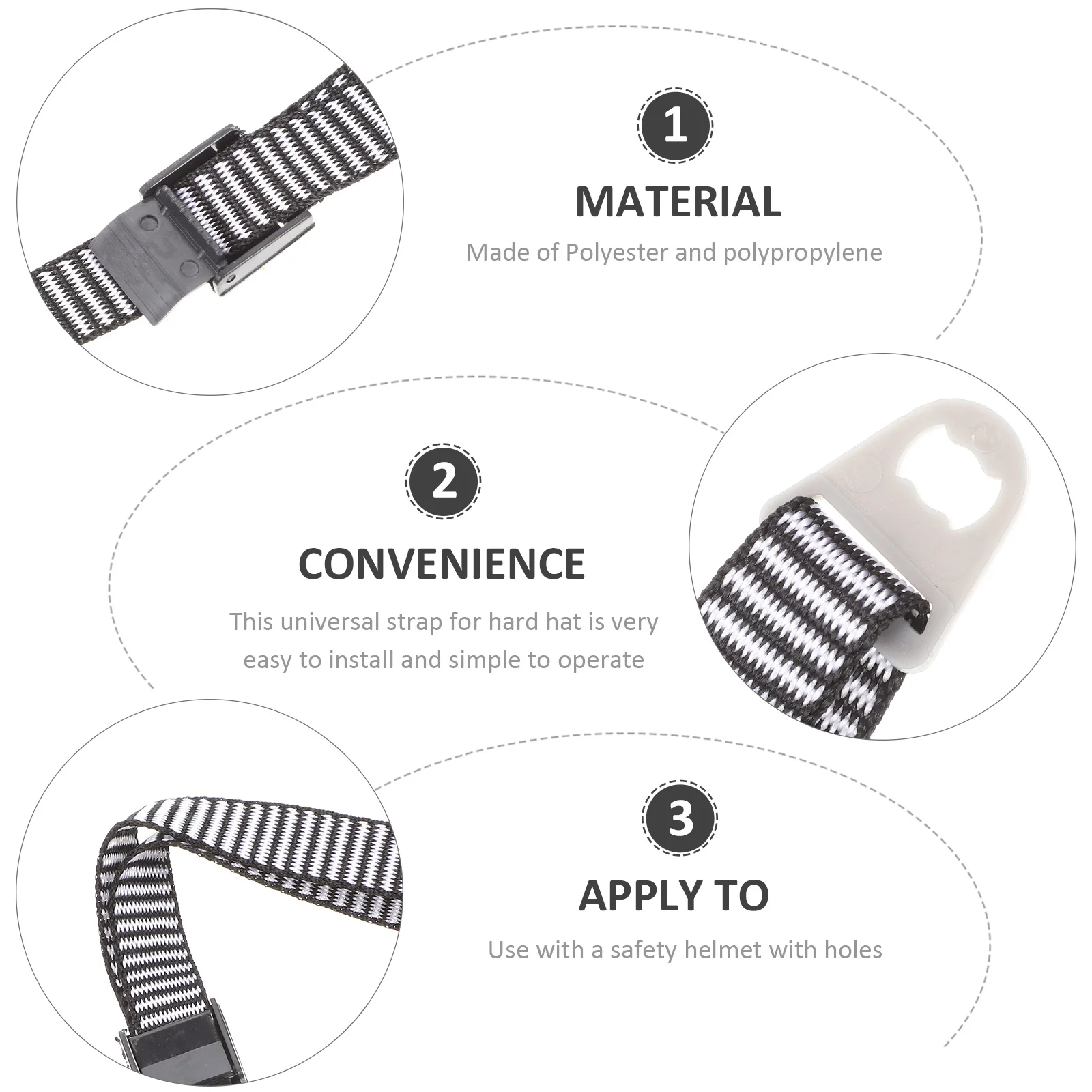 2Pcs Professional Hard Hat Strap Adjustable Band Durable Safety Construction Accessory Hard Hat Strap Accessory
2Pcs Professional Hard Hat Strap Adjustable Band Durable Safety Construction Accessory Hard Hat Strap Accessory