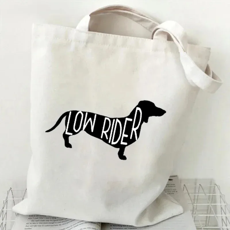 Cute Dachshund Dog Pattern Canvas Tote Bag Fashionable Shoulder Bag Adorable Accessory For Shopping Daily Use
Cute Dachshund Dog Pattern Canvas Tote Bag Fashionable Shoulder Bag Adorable Accessory For Shopping Daily Use
