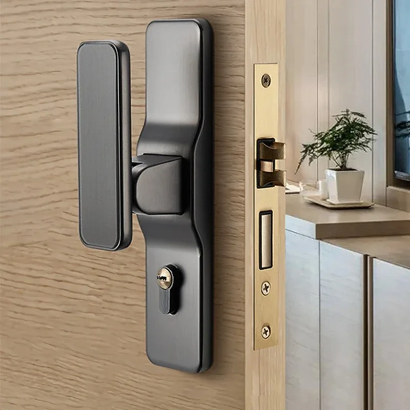 Quiet light luxury black door lock, split lock room door lock, simple and modern universal type
Quiet light luxury black door lock, split lock room door lock, simple and modern universal type