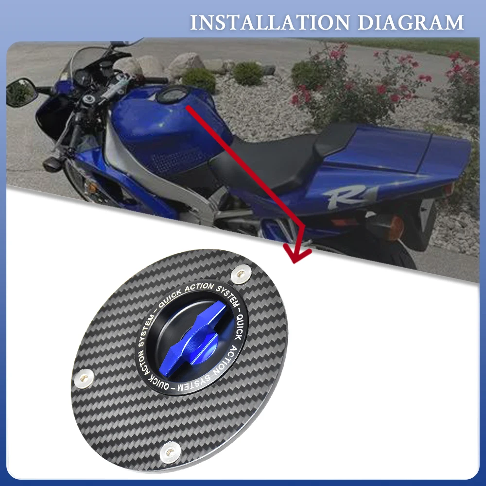 Для YAMAHA YZF R1 1998-2023 R1M: Быстросъемная крышка топливного бака из карбона для мотоцикла, гоночная, без ключа, для бензобака/масляного бака
Для YAMAHA YZF R1 1998-2023 R1M: Быстросъемная крышка топливного бака из карбона для мотоцикла, гоночная, без ключа, для бензобака/масляного бака