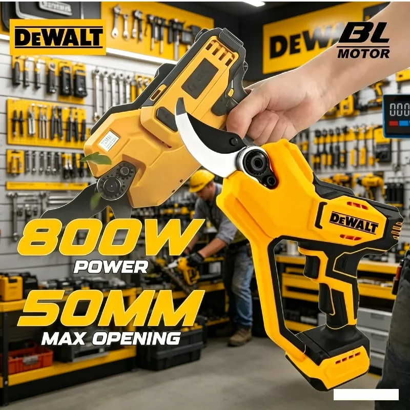 DEWALT Brushless 35mm Cordless Pruning Shears Electric Branch Cutter Portable Garden Pruner For DEWALT Battery
DEWALT Brushless 35mm Cordless Pruning Shears Electric Branch Cutter Portable Garden Pruner For DEWALT Battery