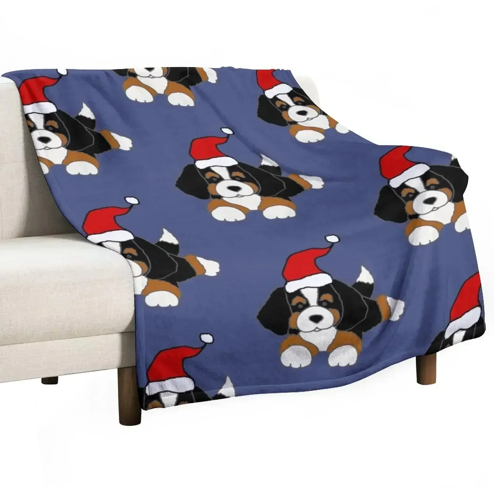 Cute Bernese Mountain Dog in Santa hat Christmas Throw Blanket Foldable Soft Warm Blanket for Outdoor Use
Cute Bernese Mountain Dog in Santa hat Christmas Throw Blanket Foldable Soft Warm Blanket for Outdoor Use