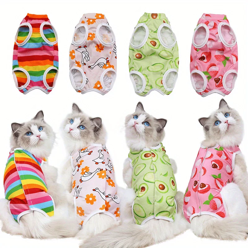 Cat Recovery Suit - Post-Surgery Disinfectant Care Outfit Playful Pattern Design Breathable Mesh Fabric Mao supplies clothing
Cat Recovery Suit - Post-Surgery Disinfectant Care Outfit Playful Pattern Design Breathable Mesh Fabric Mao supplies clothing