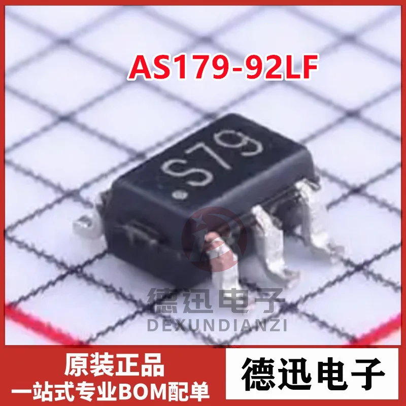 New original AS179-92LF S79 SOT363 Single Pole Double Throw (SPDT) RF Switch Chip
New original AS179-92LF S79 SOT363 Single Pole Double Throw (SPDT) RF Switch Chip