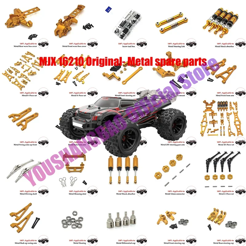 MJX H16 16207 16208 16209 16210 Metal Front and Rear Oil Shock Absorber 1/16 RC Car Upgrades Parts Accessories Car Accessories
MJX H16 16207 16208 16209 16210 Metal Front and Rear Oil Shock Absorber 1/16 RC Car Upgrades Parts Accessories Car Accessories