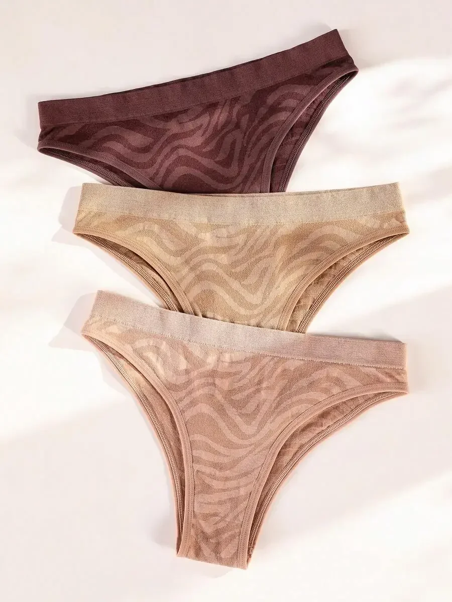 Seamless Womens Zebra Print Briefs Underwear Set
Seamless Womens Zebra Print Briefs Underwear Set