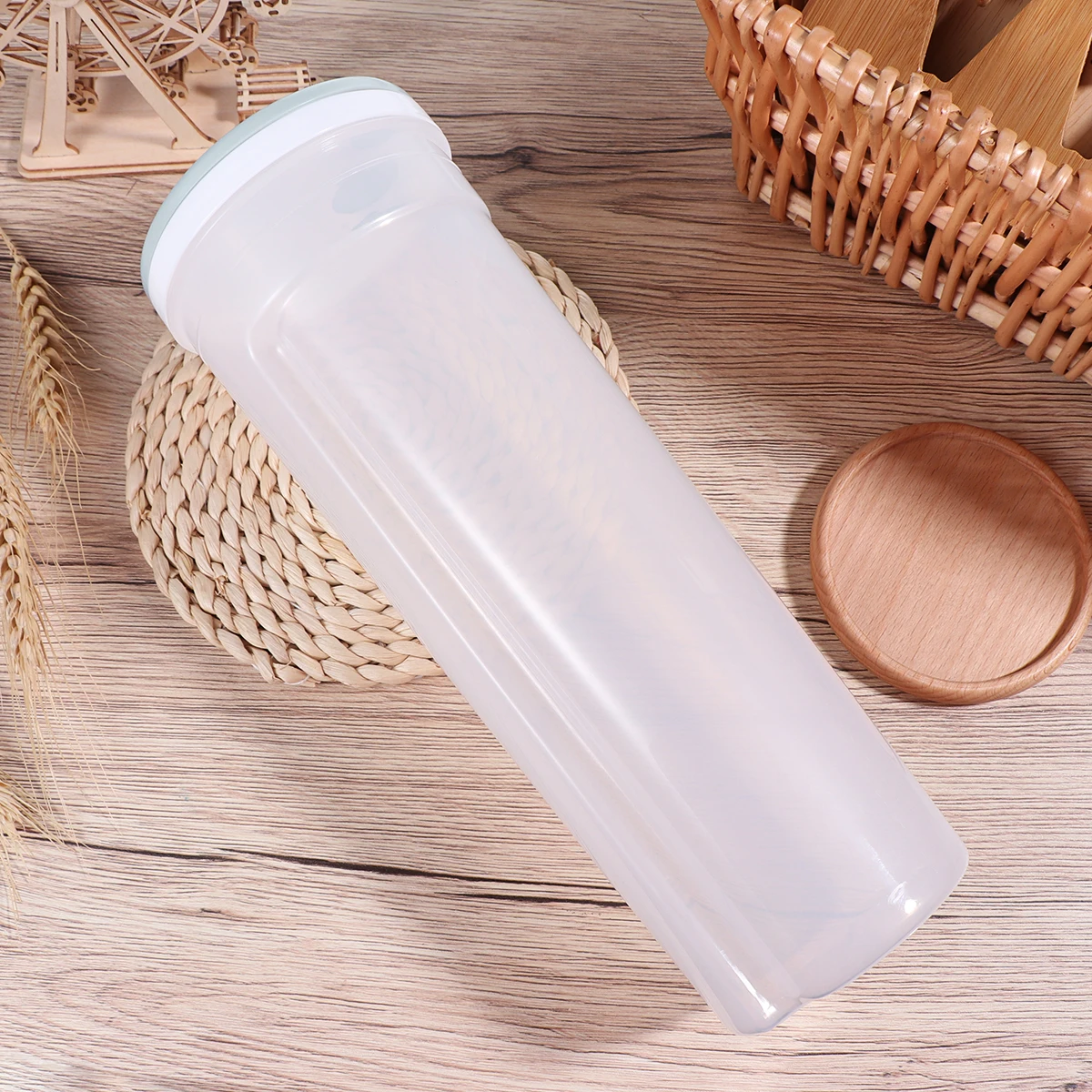Spaghetti Noodles Jar Food Containers Grains Storage Standing Holder Sky blue Tank Durability Safety Eco friendly
Spaghetti Noodles Jar Food Containers Grains Storage Standing Holder Sky blue Tank Durability Safety Eco friendly