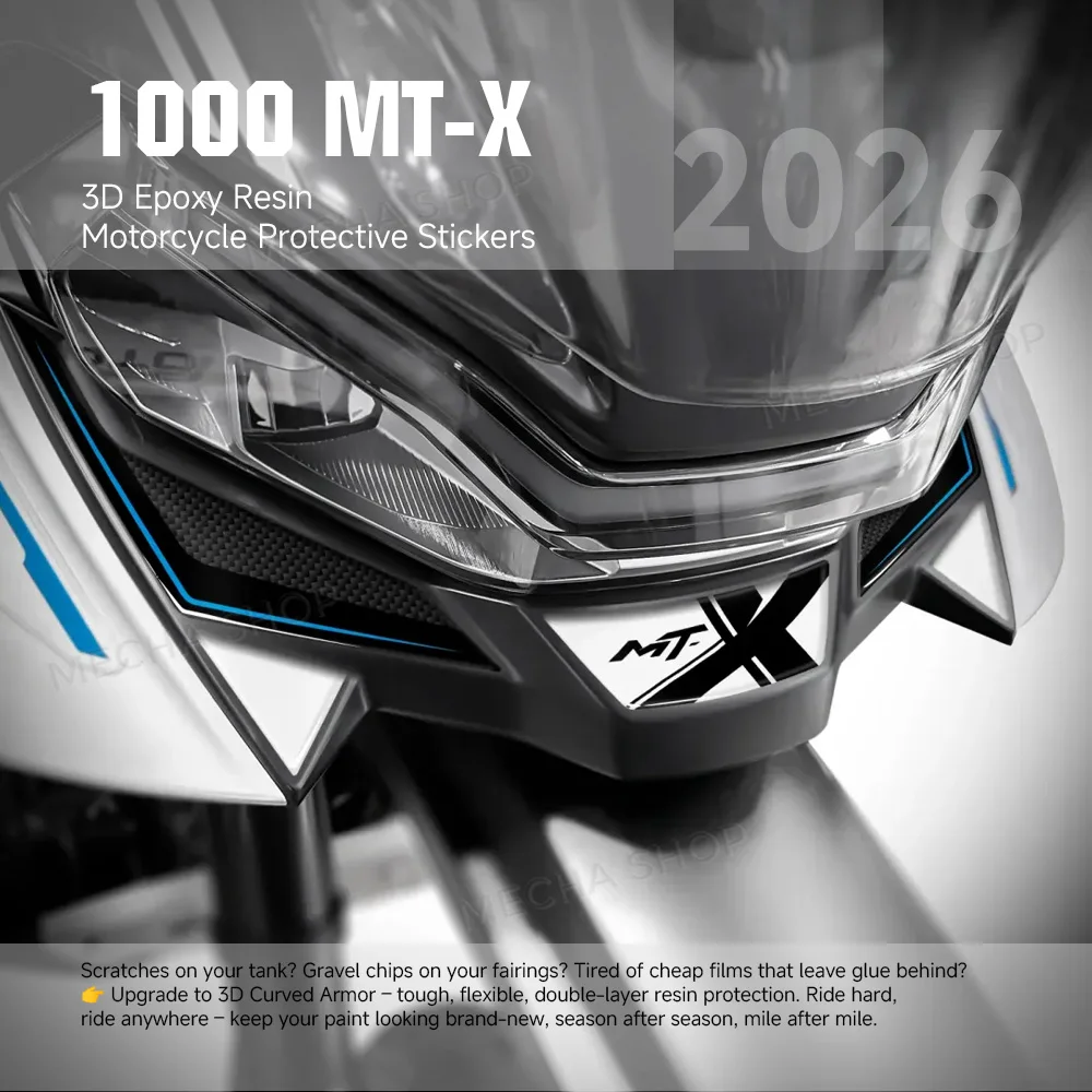 Motorcycle 3D Resin Decal Kit for CFMoto 1000 MT-X 2026 1000MTX Accessory Front Protection Sticker
Motorcycle 3D Resin Decal Kit for CFMoto 1000 MT-X 2026 1000MTX Accessory Front Protection Sticker