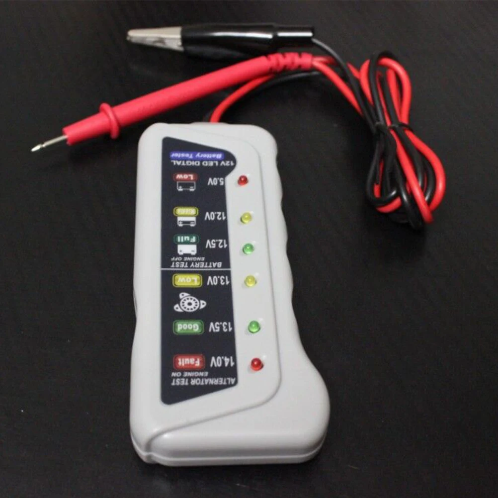 12V Tester for Car Motorcycle Voltage Meter Digital Tester Durable LED Indicator Charging System Analyzer Tool Parts
12V Tester for Car Motorcycle Voltage Meter Digital Tester Durable LED Indicator Charging System Analyzer Tool Parts