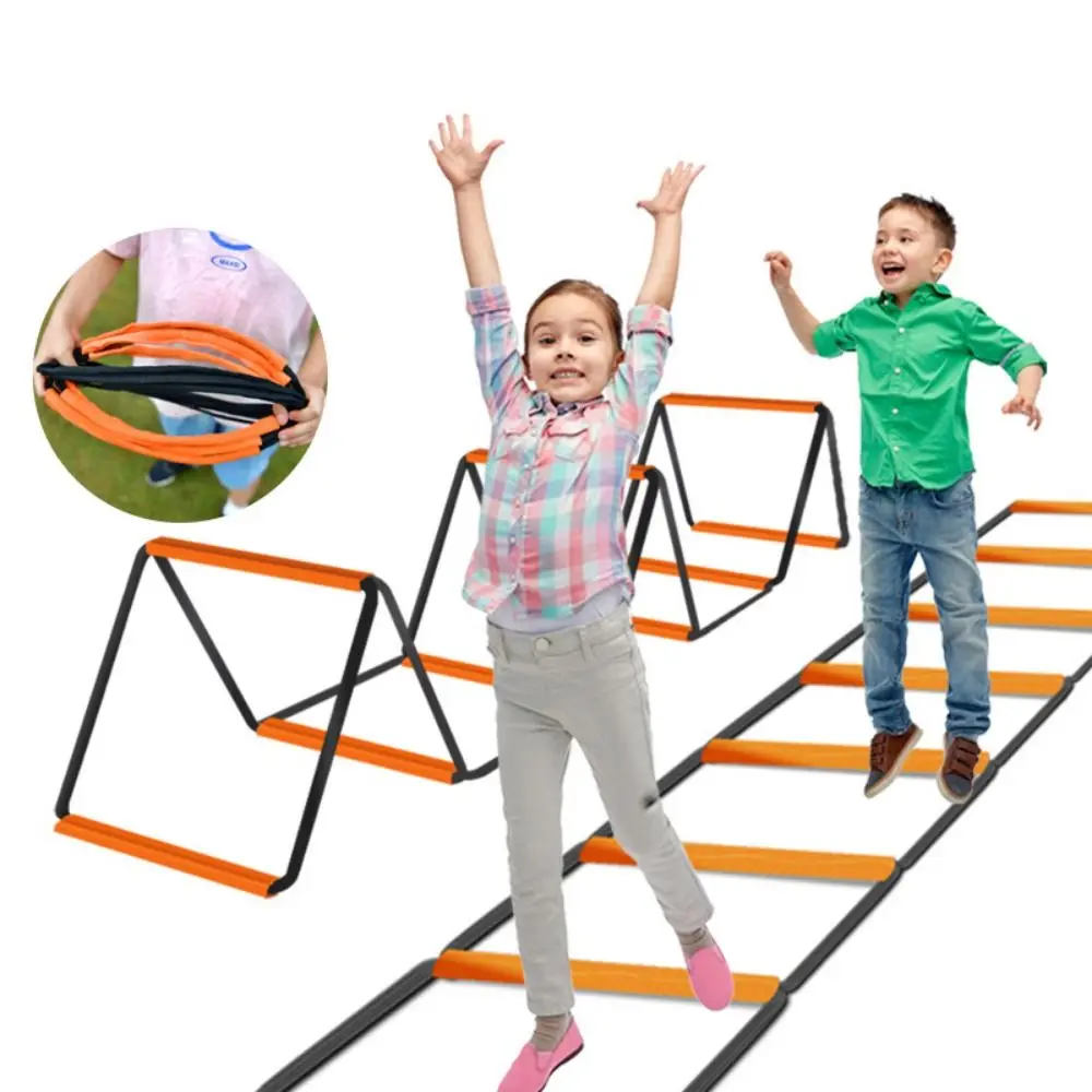 Orange Agile Ladder Carbon Steel Foldable Soccer Speed Ladder Instant Set-up Multifunctional Footwork Training Jump Ladder
Orange Agile Ladder Carbon Steel Foldable Soccer Speed Ladder Instant Set-up Multifunctional Footwork Training Jump Ladder
