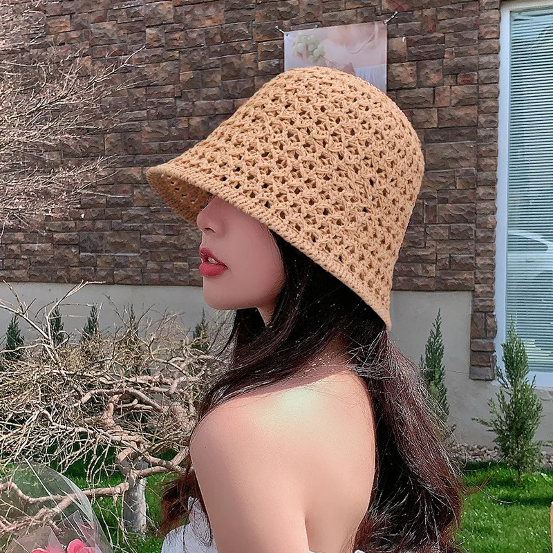 Korean version the new knitted fashion bucket women's outdoor simple solid color Japanese casual summer sunshade basin hat tide
Korean version the new knitted fashion bucket women's outdoor simple solid color Japanese casual summer sunshade basin hat tide