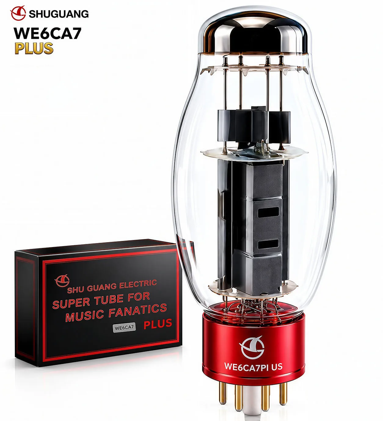 SHUGUANG WE6CA7 PLUS Vacuum Tube Upgradat EL34 6L6 KT88 6P3P 6CA7 Electronic Tube Precision Matched Valve
SHUGUANG WE6CA7 PLUS Vacuum Tube Upgradat EL34 6L6 KT88 6P3P 6CA7 Electronic Tube Precision Matched Valve