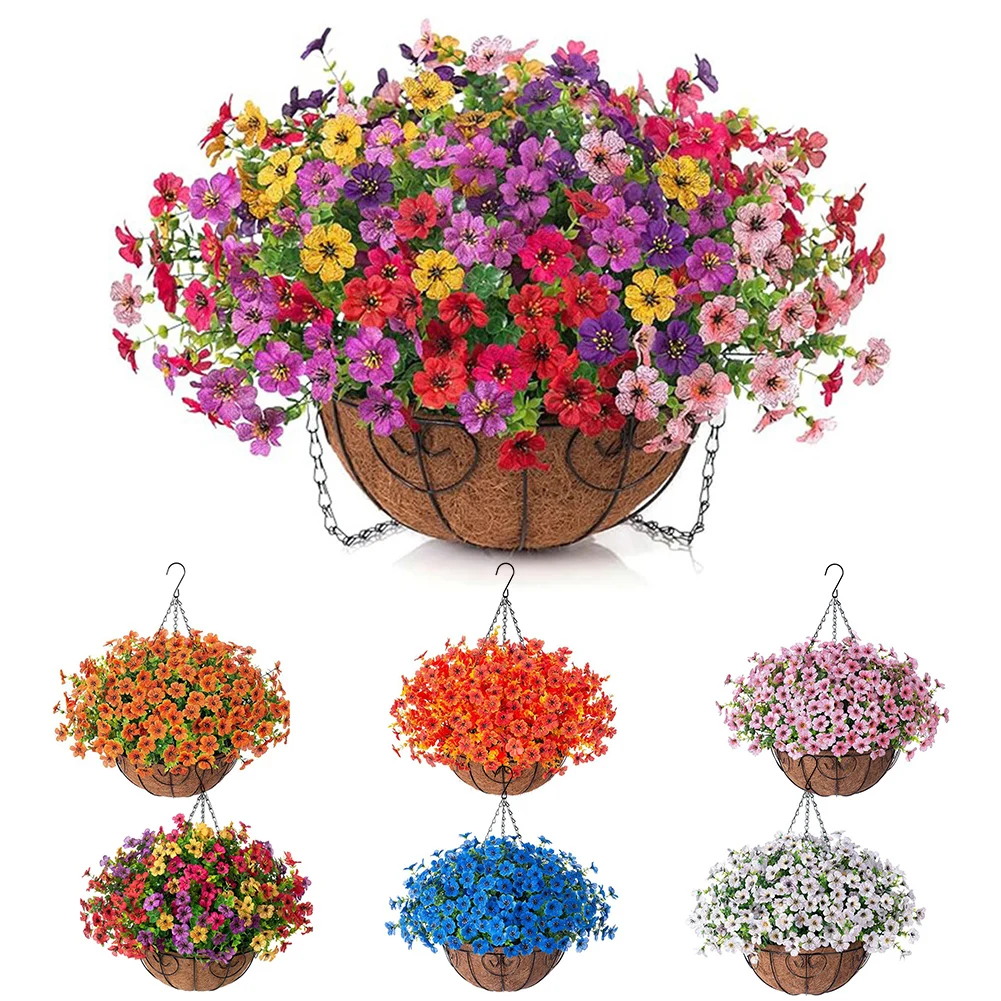 10In DIY Chain Hanging Basket With Artificial Violet Charming Home Wedding Decor Artificial Silk Flower For Home Office
10In DIY Chain Hanging Basket With Artificial Violet Charming Home Wedding Decor Artificial Silk Flower For Home Office