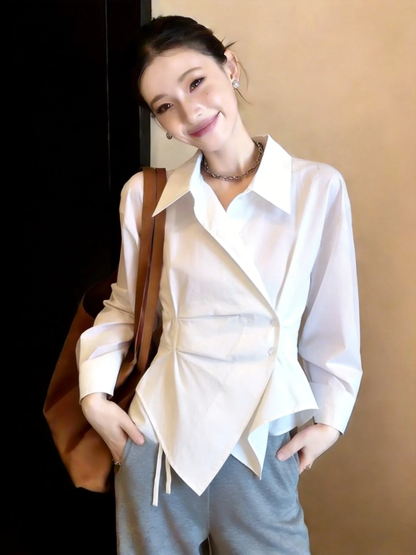 Casual Style Women's Cotton Shirt Waist-Cinching Asymmetrical Short Striped Top Fashionable And Versatile Open Cardigan
Casual Style Women's Cotton Shirt Waist-Cinching Asymmetrical Short Striped Top Fashionable And Versatile Open Cardigan