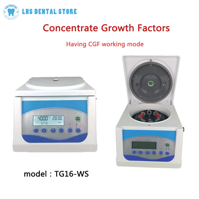 Dental centrifuge with CGF/PRF working modes, max. speed 4000r/min, max. capacity 12*10ml, Timing range 0-99min
Dental centrifuge with CGF/PRF working modes, max. speed 4000r/min, max. capacity 12*10ml, Timing range 0-99min