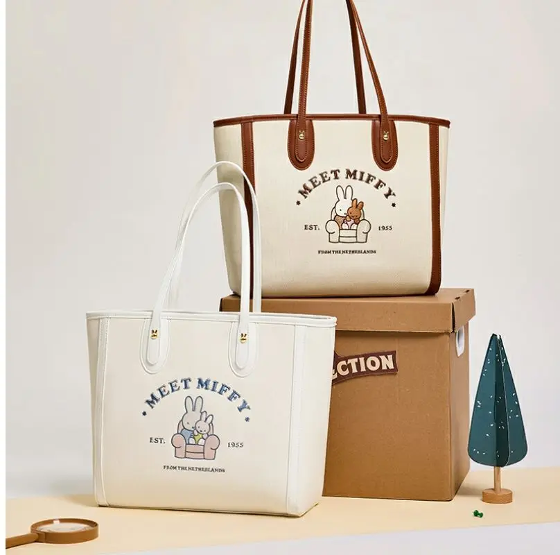 Anime Miffy Portable Tote Bag Female Simple Embroidery Fashion Versatile Large Capacity Armpit One Shoulder Kawaii Lovely Sweet
Anime Miffy Portable Tote Bag Female Simple Embroidery Fashion Versatile Large Capacity Armpit One Shoulder Kawaii Lovely Sweet