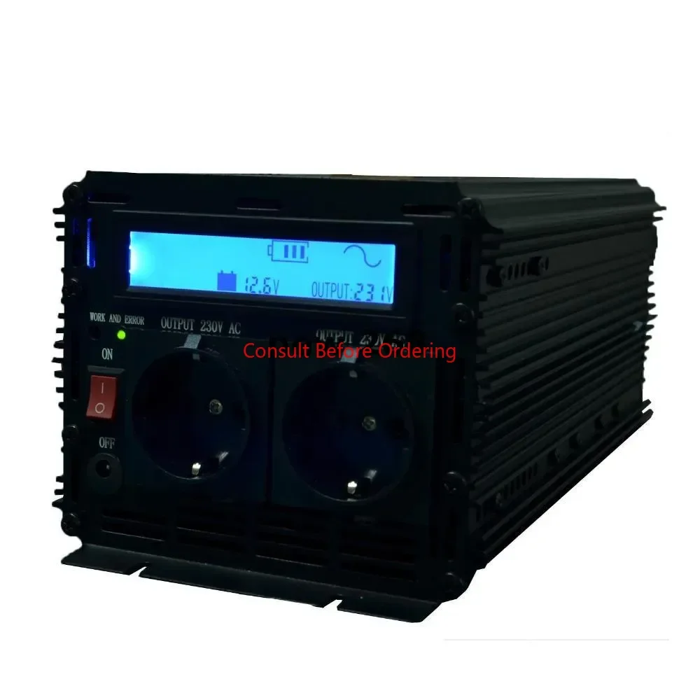 High Efficient LCD Display Inverter Pure Sine Wave Power Inverter 12v To 220v 230v 2500w (5000wPeak) With Remote Co
High Efficient LCD Display Inverter Pure Sine Wave Power Inverter 12v To 220v 230v 2500w (5000wPeak) With Remote Co
