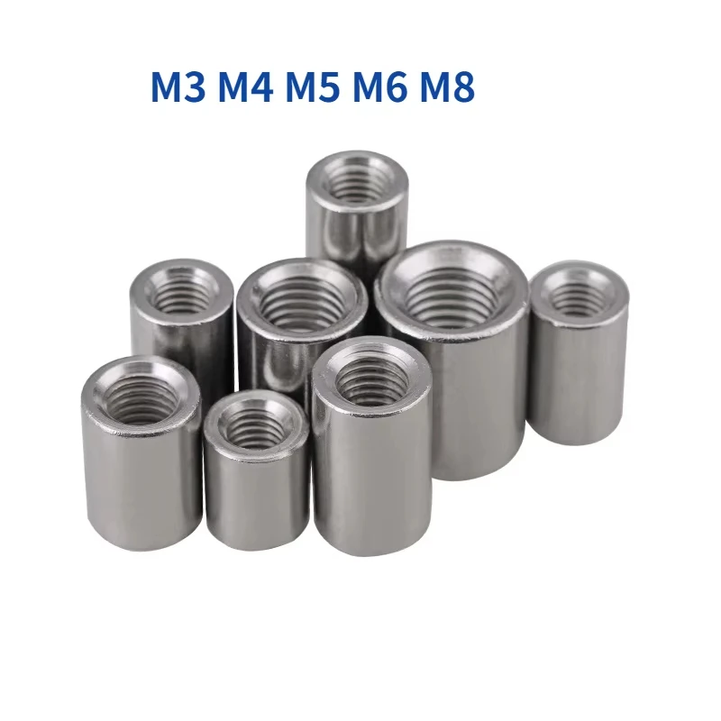 1000pcs M4x8x6mm 304 Stainless Steel Extend Long Lengthen Round Coupling Nut Connector Joint Sleeve Tubular Nut
1000pcs M4x8x6mm 304 Stainless Steel Extend Long Lengthen Round Coupling Nut Connector Joint Sleeve Tubular Nut