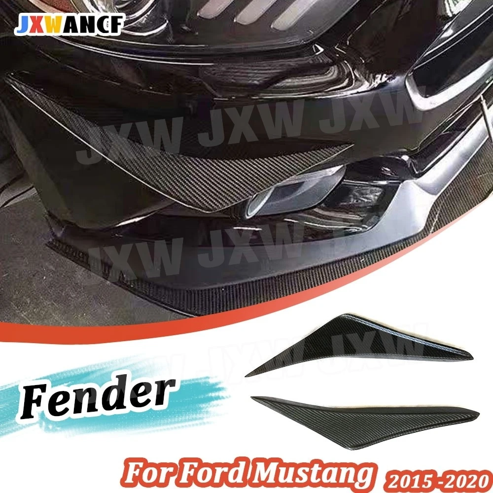 JXWANCF 2PCS For Ford Mustang 2015 -2020 Carbon Fiber Car Front Bumper Fins Vents Splitters Canards frp Car Accessories
JXWANCF 2PCS For Ford Mustang 2015 -2020 Carbon Fiber Car Front Bumper Fins Vents Splitters Canards frp Car Accessories