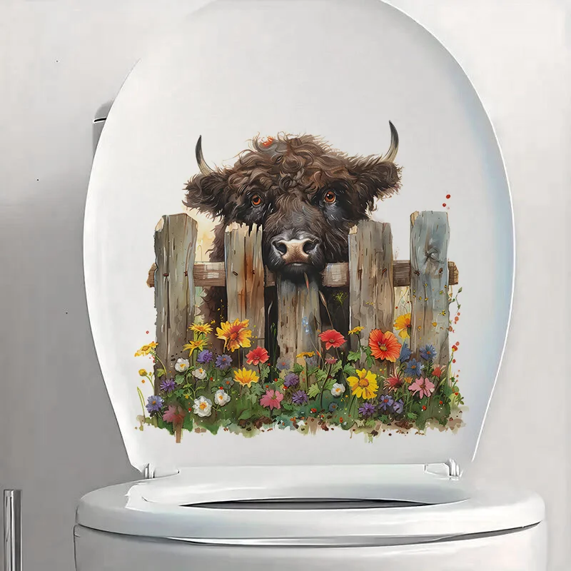 C1230# Yak with Woodne Fence Toilet Stickers, Bedroom Entryway Living Room Porch Home Decoration Wall Stickers
C1230# Yak with Woodne Fence Toilet Stickers, Bedroom Entryway Living Room Porch Home Decoration Wall Stickers