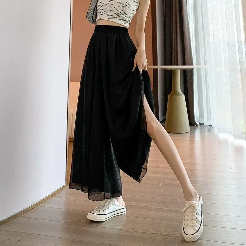 Navy blue,Black Chiffon Wide-leg Pants Elegant Dance Clothes Practice Pant Women's Chiffon Bilayer Trousers 2024 New Z389
Navy blue,Black Chiffon Wide-leg Pants Elegant Dance Clothes Practice Pant Women's Chiffon Bilayer Trousers 2024 New Z389